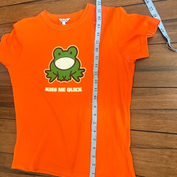 Vintage graphic frog T shirt 'Kiss me Quick' - Picture 6 of 8